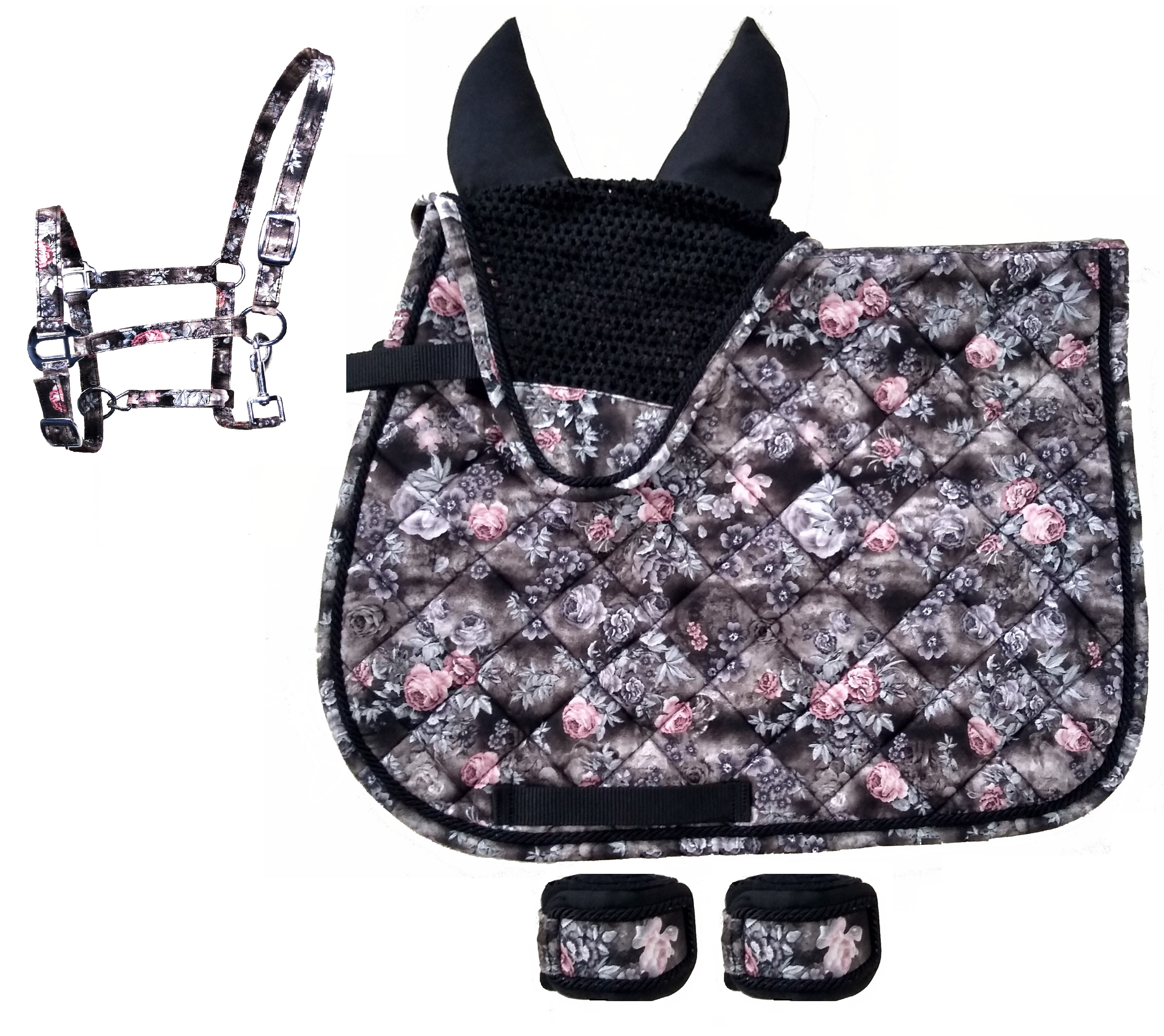 Printed Saddle pad set